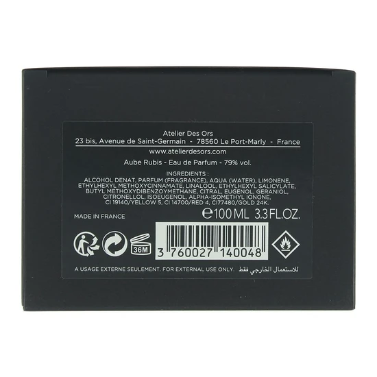 Atelier Des Ors Aube Rubis Eau De Parfum 100ml