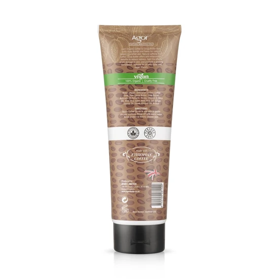 Agor Organic Coffee & Cocoa Body Scrub 300ml