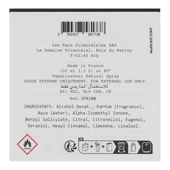 Les Eaux Primordiales Superose Eau De Parfum 100ml