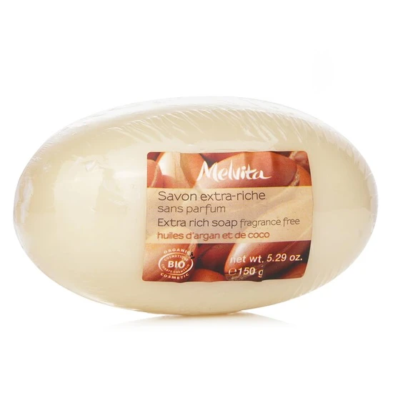 Melvita Extra Rich Soap With Argan Oil Fragrance Free 150ml