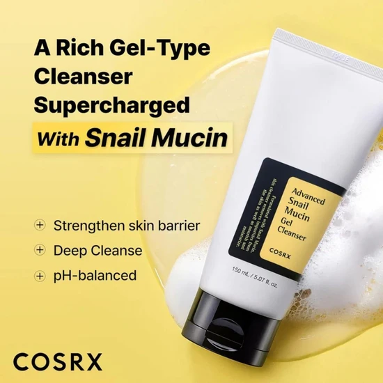 CosRx Advanced Snail Mucin Power Gel Cleanser 150ml