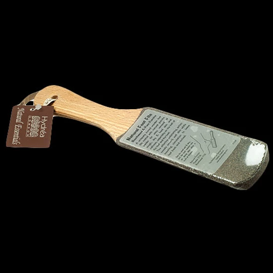 Hydrea London Natural Pumice Curved Wooden Foot File PUSW