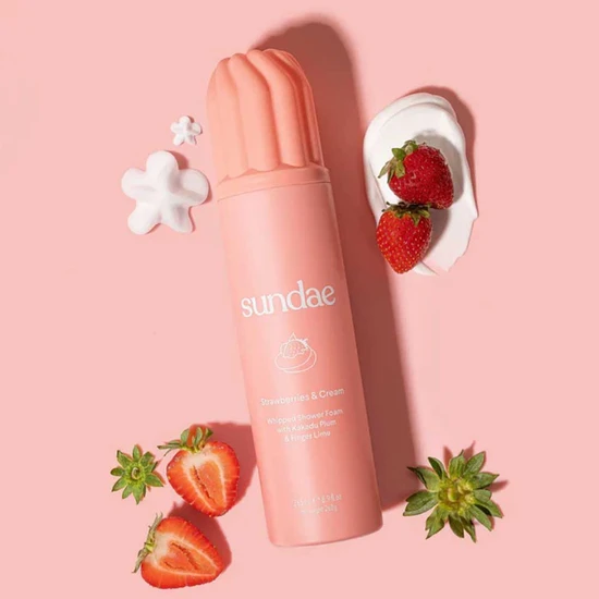 Sundae Whipped Shower Foam Strawberry & Cream 265ml