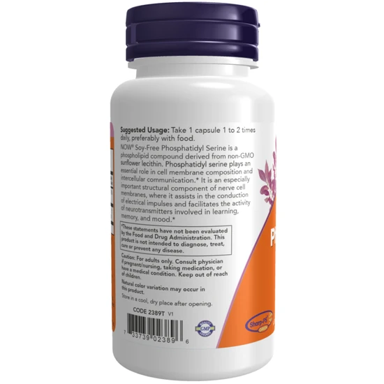 NOW Foods Phosphatidyl Serine 150mg Capsules 60 Capsules