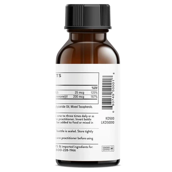 Thorne Vitamin D + K2 Liquid 30ml