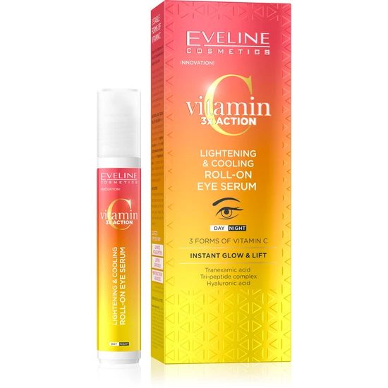 Eveline Vitamin C 3x Action Lightening Cooling Roll On Eye Serum 15ml