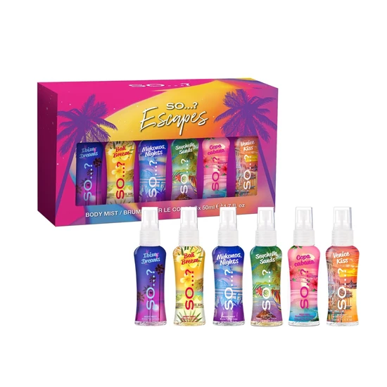 SO...? Escapes Grande Gift Set Summer In A Box 6 x 50ml
