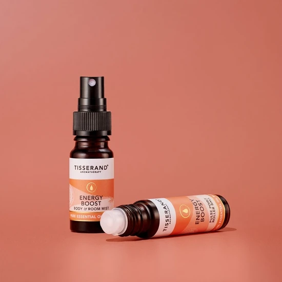 Tisserand Aromatherapy Energy Routine Duo Kit Room Mist & Roller Ball