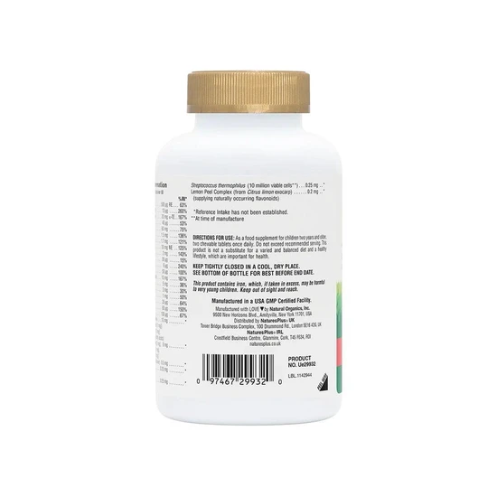 Nature's Plus Animal Parade Gold Chewable Multi Cherry Flavour 120 Chewables