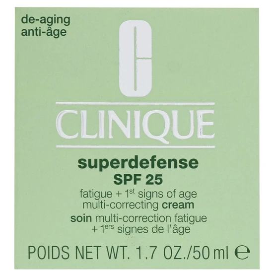Clinique Superdefense SPF 25 Fatigue Multi-Correcting Cream Combination To Oily Skin 50ml