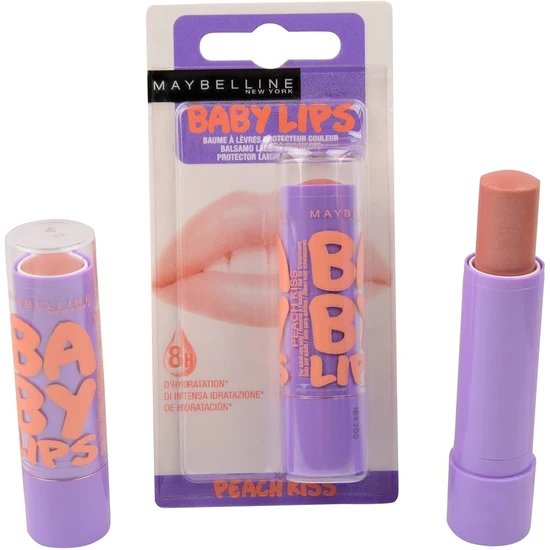 Maybelline Baby Lips Moisturising Lip Balm Peach Kiss