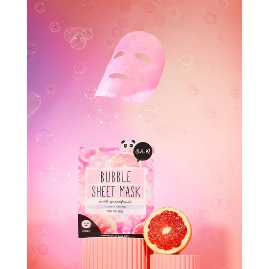 Oh k! Bubble Sheet Mask Grapefruit