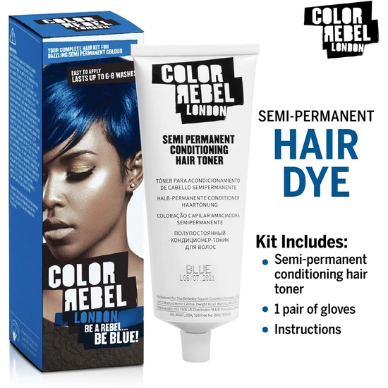Color Rebel London Be Blue Conditioning Hair Toner 100ml