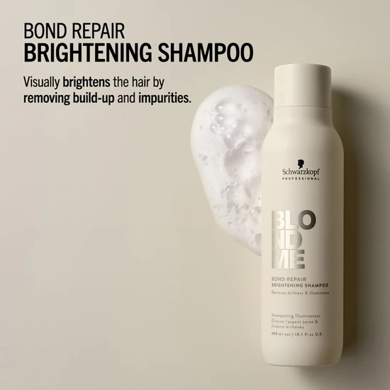 Schwarzkopf BlondMe Bond Repair Brightening Shampoo 2 x 300ml