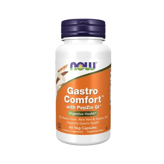NOW Foods Gastro Comfort With PepZin GI 60 Capsules