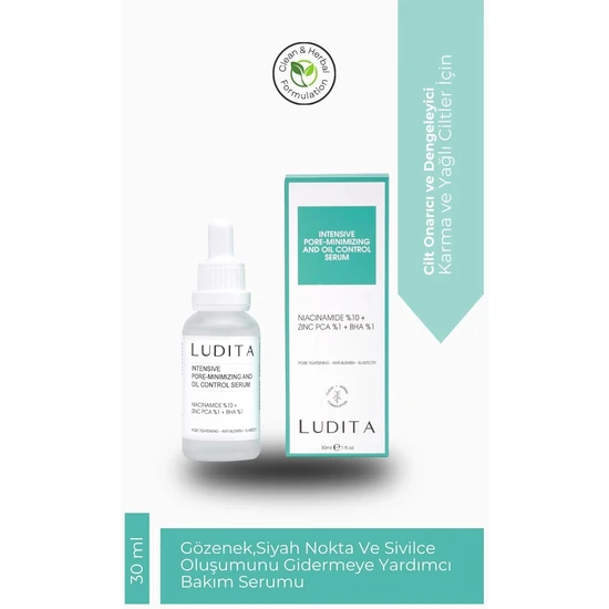 Ludita Niacinamide 10% + Zinc PCA 1% Serum 30ml