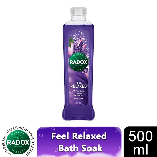 Radox Feel Relaxed Water Lily & Lavender Bath Soak 500ml