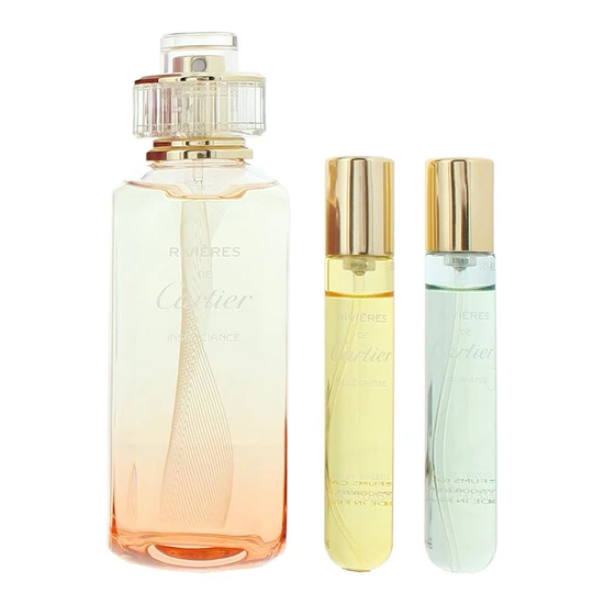 Cartier Rivieres De Cartier Discovery Set 100ml Insouciance Eau De Toilette + 10ml Allegresse Eau De Toilette + 10ml Luxuriance Eau De Toilette