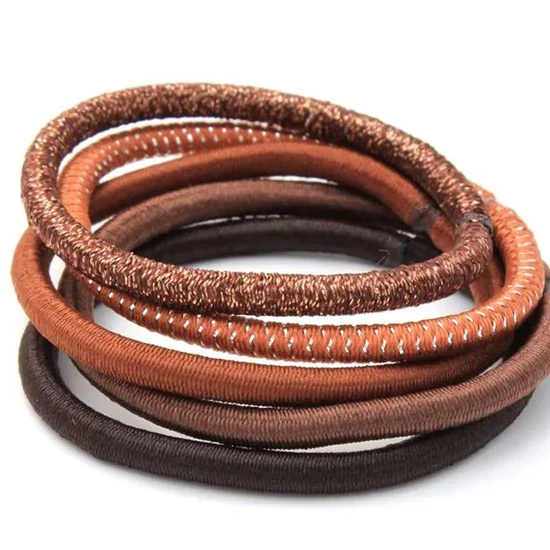 Molly And Rose Brown Elastics & Scrunchies Set