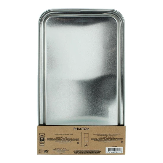 Paco Rabanne Phantom Eau De Toilette + Deodorant Spray Gift Set For Him 100ml