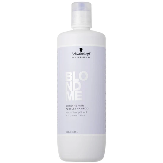 Schwarzkopf BlondMe Bond Repair Purple Neutralising Shampoo 300ml