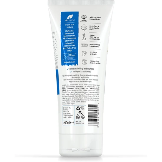 Dr. Organic Plus Anti Dandruff Conditioner With Coffee 200ml