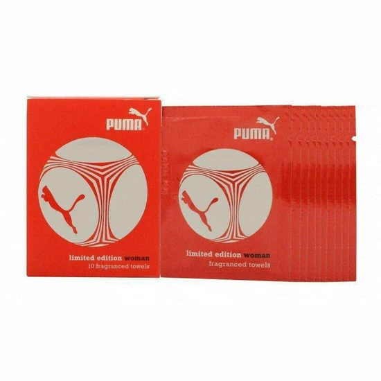 Puma Limited Edition Woman Fragranced Towels 10 x 3ml