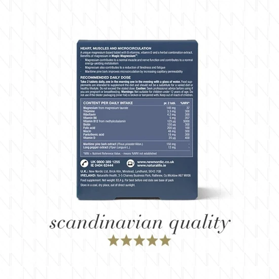 New Nordic Magic Magnesium Taurate Tablets 60 Tablets