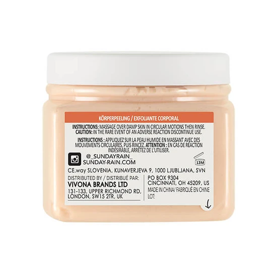 Sunday Rain Day Bliss Body Scrub 250ml