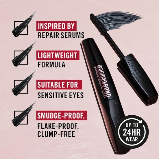 Rimmel Wonder?bond Bonding Serum Mascara 001 Black