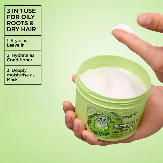 Garnier Hydra Refreshing Kiwi Menthol Hair Food 400ml