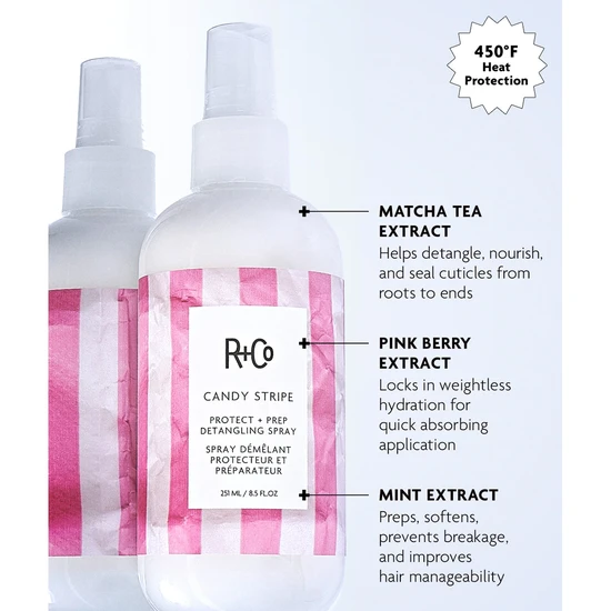 R+Co CANDY STRIPE Detangling Spray