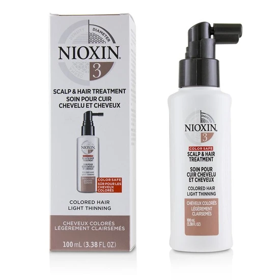 Nioxin Diameter System 3 Scalp & Hair Treatment Coloured Hair, Light Thinning, Colour Safe 100ml