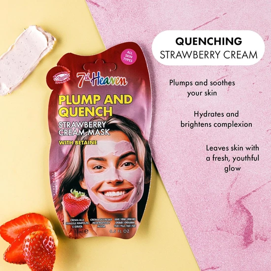 Montagne Jeunesse 7th Heaven Plump & Quench Strawberry Cream Mask 15ml