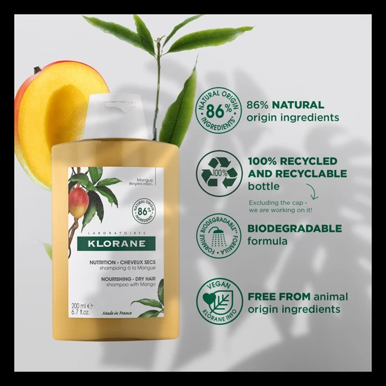 Klorane Mango Butter Shampoo 200ml