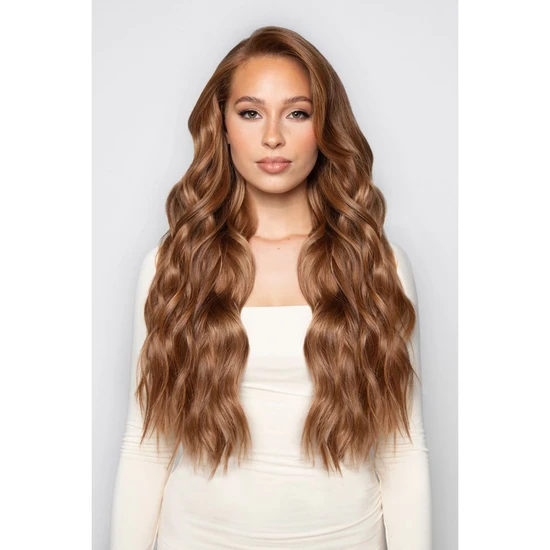 LullaBellz Super Thick 22'' Brushed Out Wave Clip In Hair Extensions REDS 5 Piece