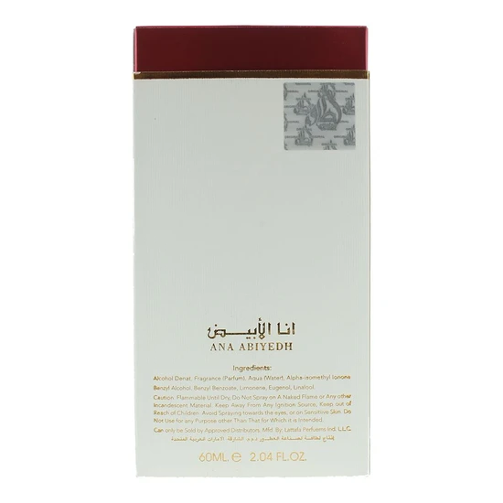 Lattafa Ana Abiyedh Rouge Eau De Parfum 60ml