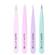Brushworks HD Combination Tweezer Set Pastels