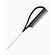 Kashmir Braiding Teasing & Highlighting Metal Tail Comb KA3005 Black