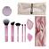 Real Techniques Star Studded Full Face Makeup Brush Set With Clutch, Hairband & Compact Mirror