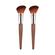Dr Botanicals Coffee Ground Blush Brush Twin Value Savings Pack