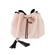 Donna May London Vegan Lay-Flat Drawstring Makeup Bag Blush Pink