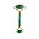 Dr Botanicals Aventurine Jade Soothing Energy Facial Roller Green/Gold