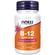 NOW Foods Vitamin B-12 With Folic Acid 5000mcg Lozenges 60 Lozenges
