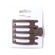 Molly And Rose Recycled Matte Finish Claw Clamp Walnut Browns 9437