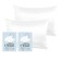 Silver Cloud White Satin Pillowcase Twinpack