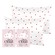 Silver Cloud Heart Print Satin Pillowcase Twinpack