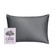 Silver Cloud Charcoal Satin Pillowcase With Silver Ions
