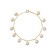 Kyoto Pearl Reina Pearl Bracelet 18ct Gold Plated White