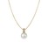 Kyoto Pearl Kyomi 8mm Pearl Pendant Necklace 18ct Gold Plated White